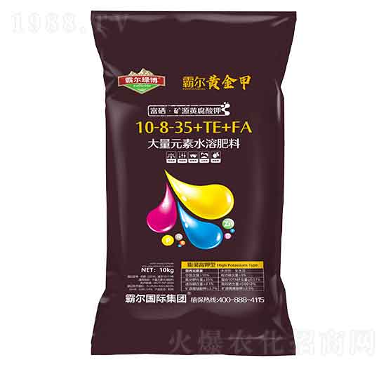 膨果高鉀型大量元素水溶肥料10-8-35+TE+FA-霸爾綠博