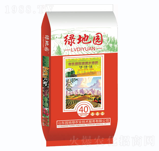 有機(jī)顆粒滴灌水溶肥18-18-18-綠地園