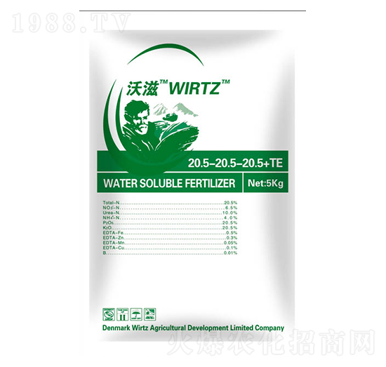 平衡型大量元素水溶肥料20.5-20.5-20.5+TE-沃滋-康冉國際