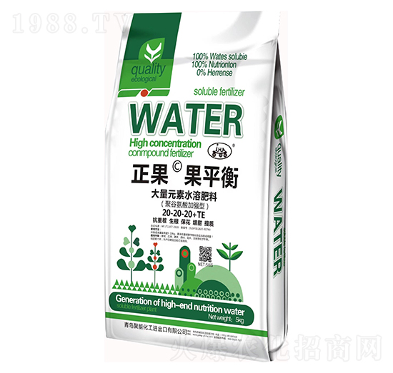 聚谷氨酸加強型大量元素水溶肥料20-20-20+TE-正果·果平衡-熙鴻農(nóng)業(yè)